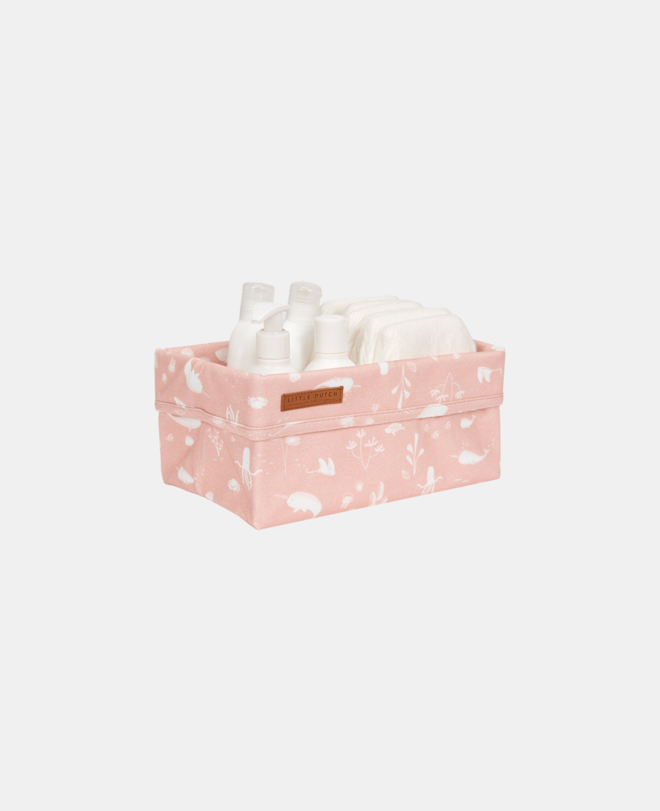 LD-TE30520650.jpg Coș de depozitare din bumbac Ocean Pink Little Dutch - imagine 1