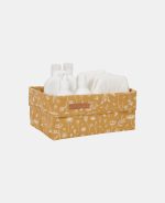 Coș de depozitare din bumbac Wild Flowers Ochre Little Dutch - imagine 2