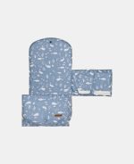 Salteluța portabilă pentru schimbat scutece Ocean Blue Little Dutch - imagine 2