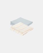 Muselină din bumbac - set 2 bucăți - Vintage Sunny Stripes/Pure Soft Blue - Little Dutch