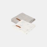 Set două museline din bumbac Ocean White & Pure Grey Little Dutch