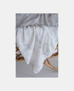 Set două museline din bumbac Ocean White & Pure Grey Little Dutch - imagine 3