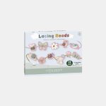 Set de figurine din lemn FSC cu snur - Flowers & Butterflies - Little Dutch