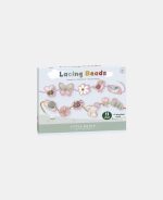 Set de figurine din lemn FSC cu snur - Flowers & Butterflies - Little Dutch
