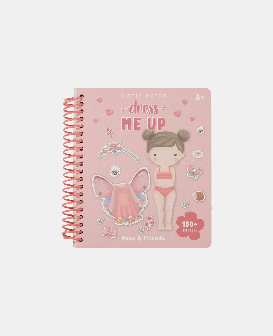 LD125414.jpg Carte cu activități pentru copii - Dress me Up - Rosa - Little Dutch - imagine 1