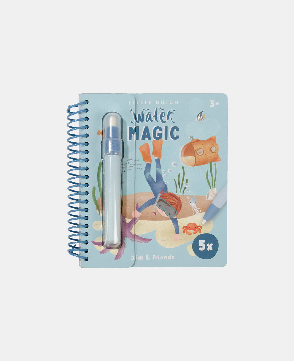 LD125469.jpg Carte magică de colorat cu apă - Jim - Little Dutch - imagine 1