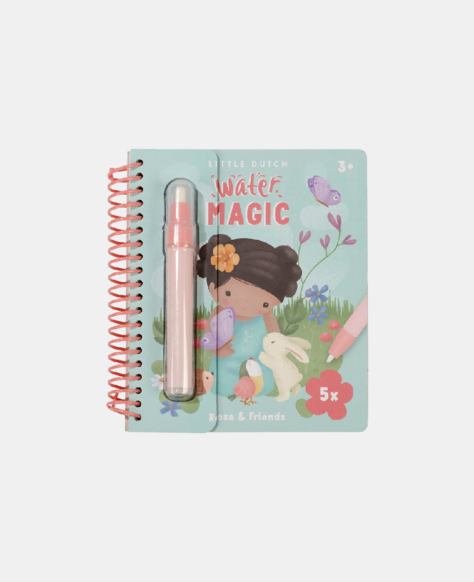 LD125476.jpg Carte magică de colorat cu apă - Rosa - Little Dutch - imagine 1