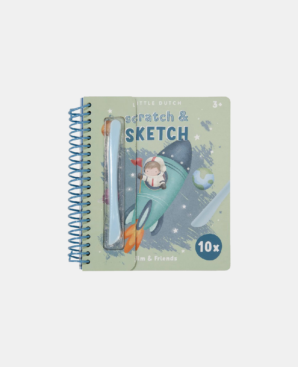 LD125520.jpg Carte pentru copii - Scratch & Sketch - Jim - Little Dutch - imagine 1