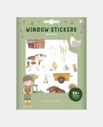Autocolante reutilizabile pentru sticla - Little Farm - Little Dutch - imagine 2