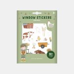 Autocolante reutilizabile pentru sticla - Little Farm - Little Dutch