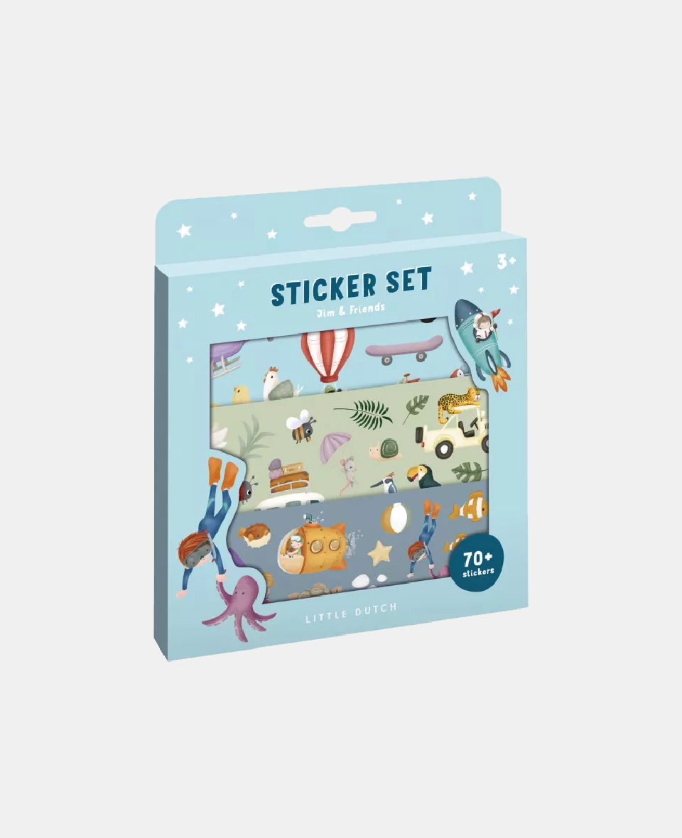 LD125629.jpg Set de autocolante - Jim & Friends - Little Dutch - imagine 1