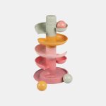 Little Dutch jucărie pentru bebeluși turn spirală cu mingi Pink