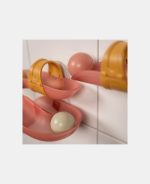 Jucărie de baie traseu cu bile – Roz – Little Dutch - imagine 4