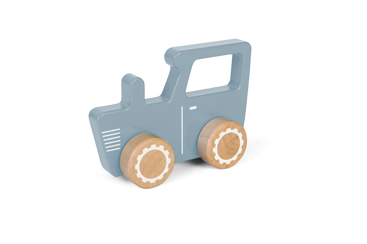 LD4377-Tractor-Blue-4.jpg Tractor din lemn Blue Little Dutch - imagine 1