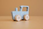 Tractor din lemn Blue Little Dutch - imagine 4