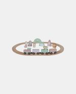 Set trenuleț din lemn cu șine și accesorii Pink Little Dutch - imagine 2