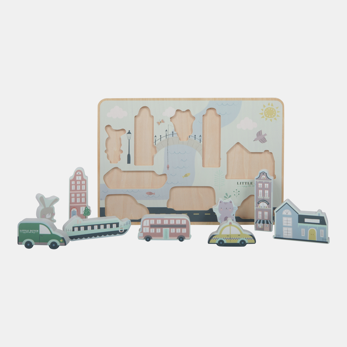 LD4431-Puzzle-Town-Product-2.png Puzzle din lemn Oraș Little Dutch - imagine 1