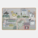 Puzzle 3D din lemn Animale la Zoo Little Dutch