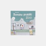 Joc 2 în 1 domino puzzle zoo Little Dutch