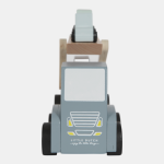Camion cu platformă cu mașinuțe din lemn Blue Little Dutch - imagine 3