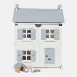 Căsuță din lemn cu mobilier pentru păpuși Little Dutch - imagine 2