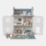 Căsuță din lemn cu mobilier pentru păpuși Little Dutch - imagine 6