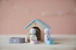 Set de accesorii din lemn pentru căsuțe de păpuși Animăluțe de casă Little Dutch - imagine 3