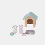 Set de accesorii din lemn pentru căsuțe de păpuși Animăluțe de casă Little Dutch