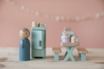 Set de accesorii din lemn pentru căsuțe păpuși Bucătărie Little Dutch - imagine 4