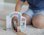 Grădină zoologică cu figurine din lemn extensie Little Railway Collection Little Dutch - imagine 8