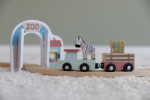 Grădină zoologică cu figurine din lemn extensie Little Railway Collection Little Dutch - imagine 11
