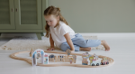 Grădină zoologică cu figurine din lemn extensie Little Railway Collection Little Dutch - imagine 5