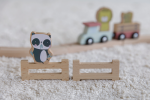 Grădină zoologică cu figurine din lemn extensie Little Railway Collection Little Dutch - imagine 17