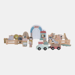 Grădină zoologică cu figurine din lemn extensie Little Railway Collection Little Dutch - imagine 2