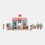 Gară cu figurine din lemn Extensie Little Railway Collection Little Dutch - imagine 3