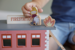 Secție de pompieri cu figurine din lemn Extensie Little Railway Collection Little Dutch - imagine 13