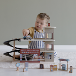 Garaj cu figurine din lemn Extensie Little Railway Collection Little Dutch - imagine 12
