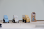 Garaj cu figurine din lemn Extensie Little Railway Collection Little Dutch - imagine 7