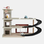 Garaj cu figurine din lemn Extensie Little Railway Collection Little Dutch - imagine 3