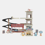 Garaj cu figurine din lemn Extensie Little Railway Collection Little Dutch - imagine 2