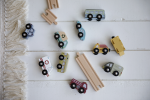 Set 9 mașinuțe din lemn Extensie Little Railway Collection Little Dutch - imagine 12