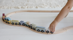 Set 9 mașinuțe din lemn Extensie Little Railway Collection Little Dutch - imagine 6