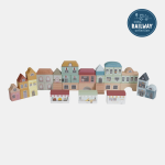 Set cuburi de construcție în stil urban Extensie Little Railway Collection Little Dutch