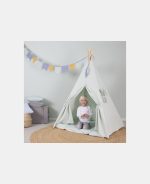 Cort de joacă Teepee Wigwam Mint Little Dutch - imagine 7