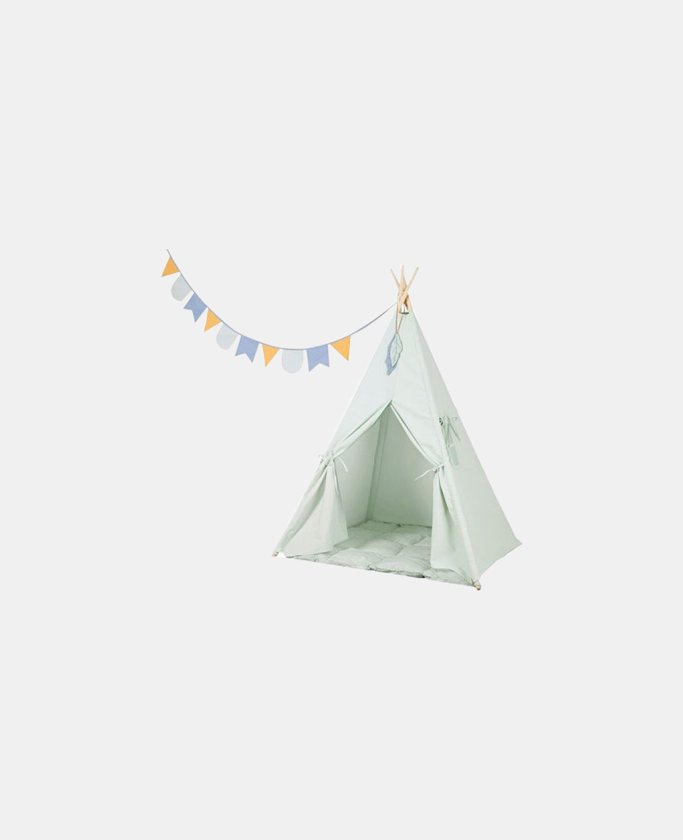 LD4511.jpg Cort de joacă Teepee Wigwam Mint Little Dutch - imagine 1
