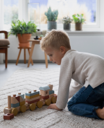 Trenuleț din lemn pentru stivuire Pure&Nature Little Dutch - imagine 3