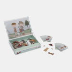 Puzzle magnetic din lemn Jim & Rosa Little Dutch
