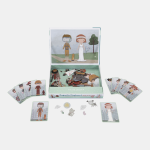 Puzzle magnetic din lemn Jim & Rosa Little Dutch - imagine 3