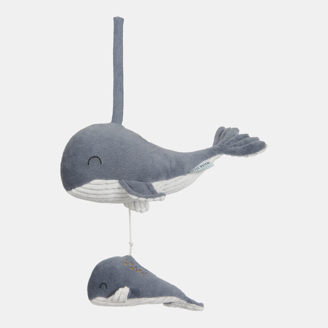 LD4801-Music-Box-Whale-Product.png Jucărie muzicală Balene colecția Ocean Blue Little Dutch - imagine 1