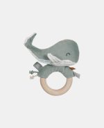 Jucărie zornăitoare cu inel din lemn Colecția Ocean Mint Little Dutch